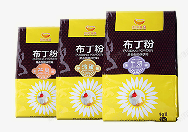 布丁粉png免抠素材_88icon https://88icon.com 产品实物 布丁粉 牛奶味布丁粉 芒果味布丁粉 鸡蛋味布丁粉