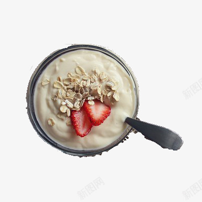 早餐草莓牛奶麦片psd免抠素材_88icon https://88icon.com 摄影食物 早餐 草莓牛奶 酸奶 麦片