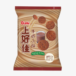 上好佳牛奶小饼干素材