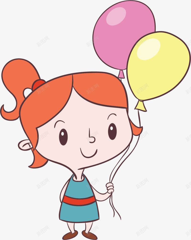 儿童节牵着气球的女孩png免抠素材_88icon https://88icon.com 儿童节 可爱女孩 多彩气球 开心 牵着气球的女孩 童趣
