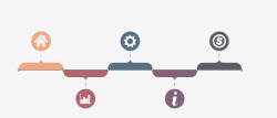 商务信息历程图表素材