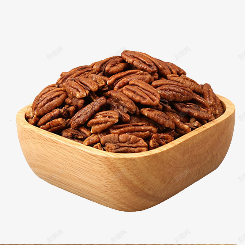 牛奶味核桃png免抠素材_88icon https://88icon.com 奶油味 小吃 木碗 零食