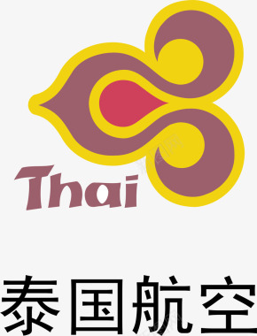 航空泰国航空logo矢量图图标图标