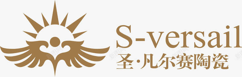 制作陶瓷圣凡尔赛陶瓷logo矢量图图标图标