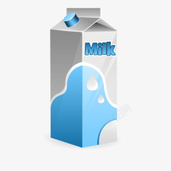 盒装牛奶矢量图素材