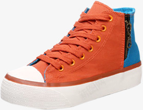 手绘红色时尚个性帆布鞋电商png免抠素材_88icon https://88icon.com 个性 帆布 时尚 红色