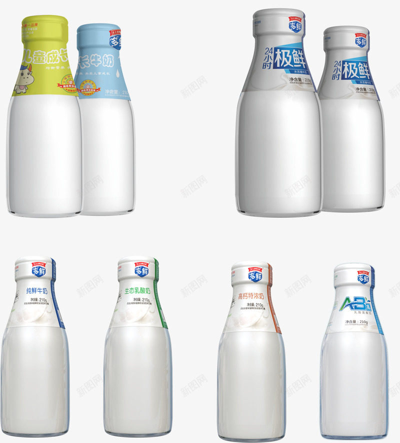 瓶装牛奶png免抠素材_88icon https://88icon.com 玻璃瓶 瓶装 白色 纯牛奶 营养
