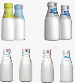 瓶装牛奶素材
