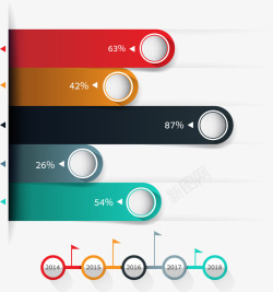横条图表PPT元素高清图片