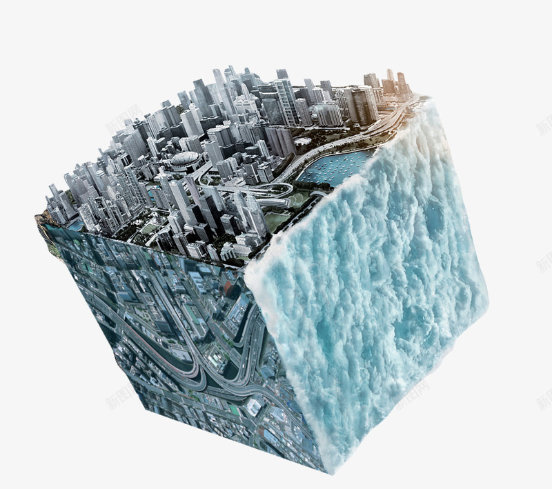 个性城市建筑png免抠素材_88icon https://88icon.com 城市 建筑 方形 海洋 道路