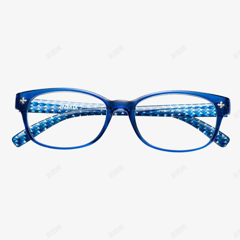 蓝色边框眼镜架png免抠素材_88icon https://88icon.com 墨镜架 时尚 眼睛框 眼镜架 眼镜结构 蓝色 金属 镜架 高端