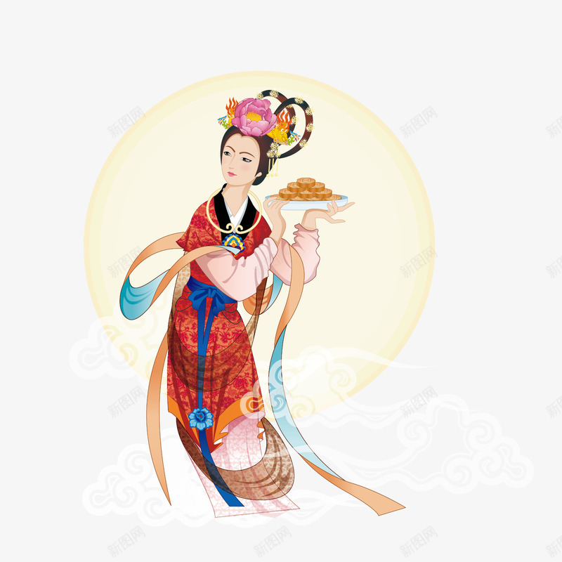 端着月饼的嫦仙子png免抠素材_88icon https://88icon.com 吃月饼 嫦娥 月宫 月饼 贺中秋 赏月亮 迎佳节 食物