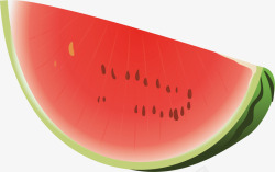 红色的西瓜瓤矢量图素材