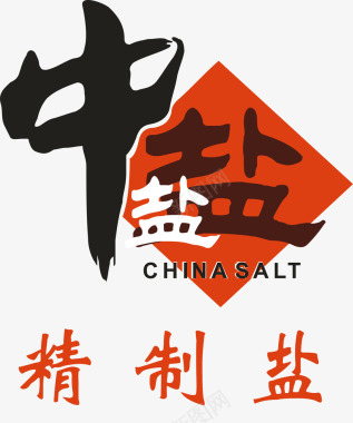 矢量坐标标识中盐logo图标图标