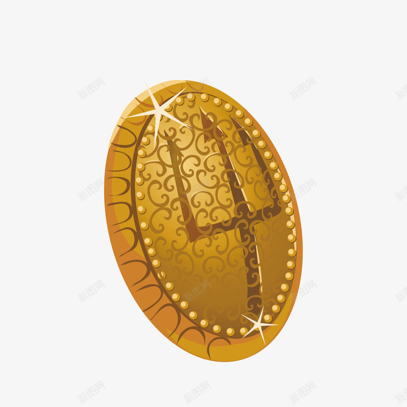 金色盾牌装饰png免抠素材_88icon https://88icon.com 卡通 图案 盾牌 艺术品 装饰品 金子 金属 金色 雕刻 雕塑