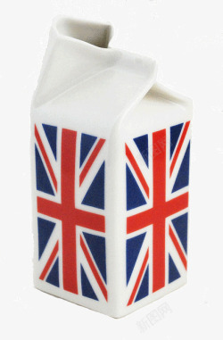 英国国旗陶瓷牛奶盒素材