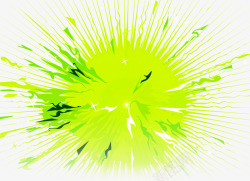 绿色个性放射线条日光素材