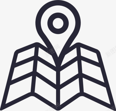 交通地理信息服务平台解决方案矢量图图标图标