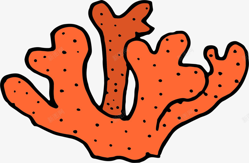 卡通橘色珊瑚石图案png免抠素材_88icon https://88icon.com 卡通 大海 橘色珊瑚石 水墨图 海底 漂亮的