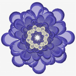 紫色珠花头饰素材