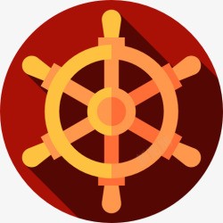 掌舵的船头盔图标高清图片
