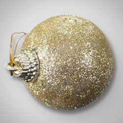 金色光泽圣诞圆球元素素材
