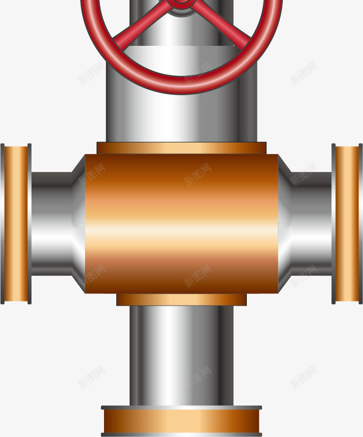 阀门螺旋管道矢量图ai免抠素材_88icon https://88icon.com 开关 立体螺旋管 螺旋管 螺旋管道下载 设置 金属管道 矢量图