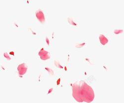 粉色创意漂浮花朵个性素材