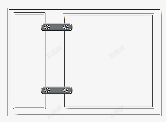 带金属片线条边框psd免抠素材_88icon https://88icon.com 简约 线条 线条边框 边框 金属片