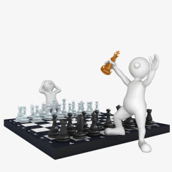 中国五子棋和白棋素材