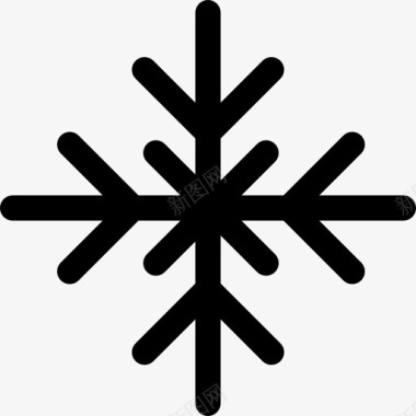 大雪花Snowflake图标图标