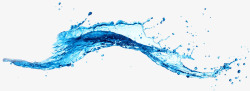 水花抠图卡通蓝色的水高清图片