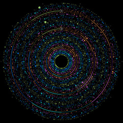 彩色宇宙创意光圈素材