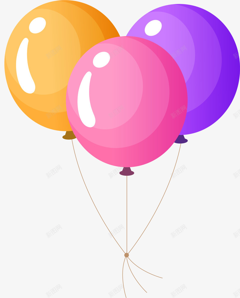 儿童节三个漂浮的气球png免抠素材_88icon https://88icon.com 一串气球 三个气球 儿童节 多彩气球 漂浮的气球 童趣