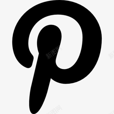 书店商标Pinterest图标图标