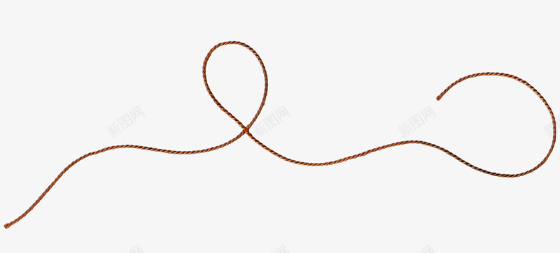 棕色漂亮绳子png免抠素材_88icon https://88icon.com 棕色绳子 漂亮绳子 绳子 长绳