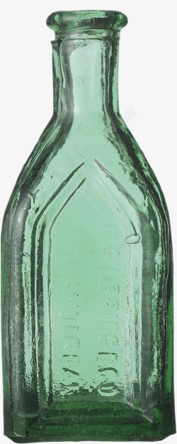 绿色透明玻璃瓶素材