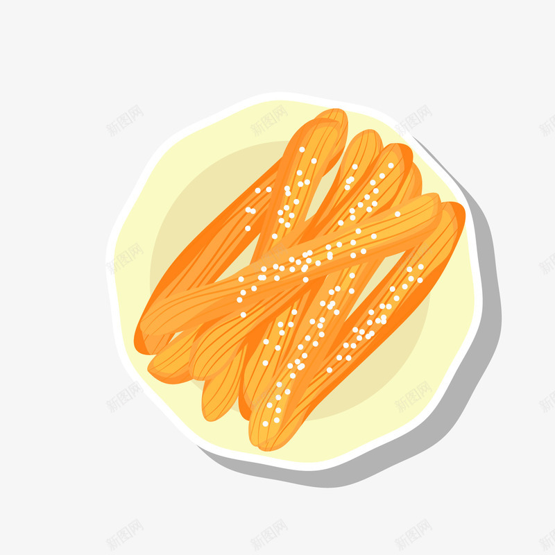 美味早餐油条png免抠素材_88icon https://88icon.com 卡通油条 卡通食物 早餐 油炸鬼 美味食物 背景装饰