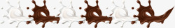 手绘牛奶和巧克力素材