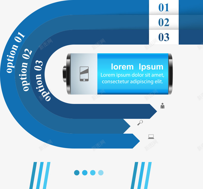 电池蓝色商务信息矢量图eps免抠素材_88icon https://88icon.com PPT图形 PPT图表 信息图表 信息标签 创意信息图表 商务信息图表 电池 蓝色商务 矢量图