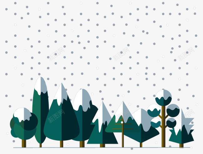 冬天被雪覆盖的树林png免抠素材_88icon https://88icon.com 冬天 季节 树林 氛围 覆盖 雪