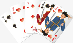 扑克纸牌创意游戏矢量图素材