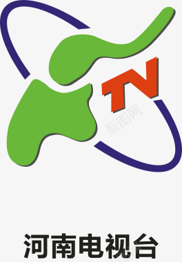河南电视台logo矢量图图标图标
