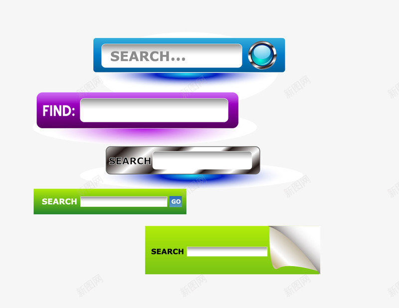 按钮搜索框png免抠素材_88icon https://88icon.com 下载 下载按钮 导航条 按钮 搜索框 网页
