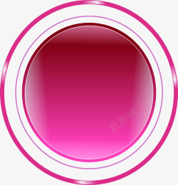 粉色圆环个性素材