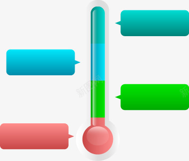 PPT元素png免抠素材_88icon https://88icon.com PPT PPT创意元素图片 信息分类 元素 横条对话框 流程步骤 温度计