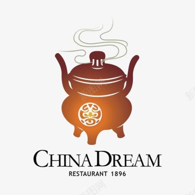 粉色排版chinadream标识图标图标