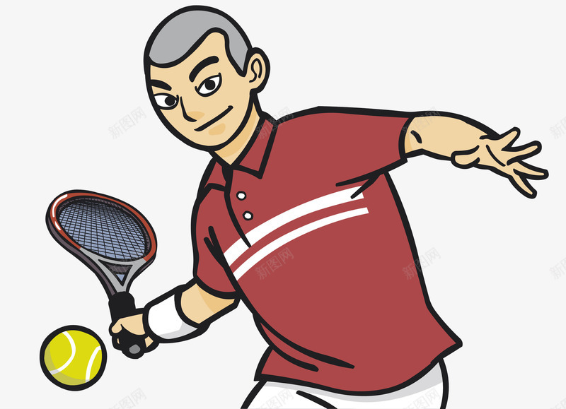 打网球的运动员png免抠素材_88icon https://88icon.com 卡通 多彩 网球 网球拍 运动 运动员 锻炼