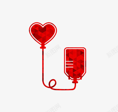 创意献血标识图标图标