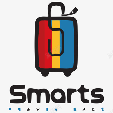 logo标识行李箱logo矢量图图标图标